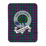 Scotstee Shop Tartan Plaid Blanket MacArthur of Milton Clan Badge Scottish Tartan Plaid Sherpa Blanket, Tartan Blanket, Plaid Blanket, Scottish Blanket, Gift Christmas Blanket, Christmas Blanket, Mother Day Gift, Father Day Gift