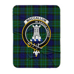 Scotstee Shop Tartan Plaid Blanket MacCallum Modern Clan Crest Badge Scottish Tartan Plaid Sherpa Blanket
