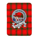 Scotstee Shop Tartan Plaid Blanket MacDonald of Sleat Clan Badge Scottish Tartan Plaid Sherpa Blanket, Tartan Blanket, Plaid Blanket, Scottish Blanket, Gift Christmas Blanket, Christmas Blanket, Mother Day Gift, Father Day Gift