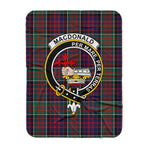 Scotstee Shop Tartan Plaid Blanket Macdonalds Of Donald Clan Crest Badge Scottish Tartan Plaid Sherpa Blanket