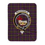 Scotstee Shop Tartan Plaid Blanket Macdonalds Of Donald Modern Clan Crest Badge Scottish Tartan Plaid Sherpa Blanket