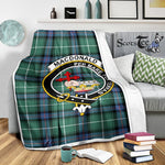 Tartan Plaid Blanket Macdonalds Of Donald The Isles Hunting Ancient Clan Crest Badge Scottish Tartan Plaid Sherpa Blanket