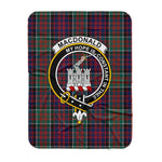 Scotstee Shop Tartan Plaid Blanket Macdonalds Of Ranald Clan Crest Badge Scottish Tartan Plaid Sherpa Blanket