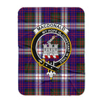 Scotstee Shop Tartan Plaid Blanket Macdonalds Of Ranald Dress Modern Clan Crest Badge Scottish Tartan Plaid Sherpa Blanket