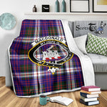 Scotstee Shop Tartan Plaid Blanket Macdonalds Of Ranald Dress Modern Clan Crest Badge Scottish Tartan Plaid Sherpa Blanket