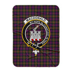 Scotstee Shop Tartan Plaid Blanket Macdonalds Of Ranald Modern Clan Crest Badge Scottish Tartan Plaid Sherpa Blanket