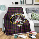 Scotstee Shop Tartan Plaid Blanket Macdonalds Of Ranald Modern Clan Crest Badge Scottish Tartan Plaid Sherpa Blanket