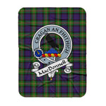 Scotstee Shop Tartan Plaid Blanket MacDonell Of Glengarry Clan Badge Scottish Tartan Plaid Sherpa Blanket, Tartan Blanket, Plaid Blanket, Scottish Blanket, Gift Christmas Blanket, Christmas Blanket, Mother Day Gift, Father Day Gift