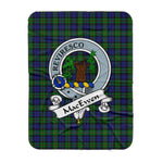 Scotstee Shop Tartan Plaid Blanket MacEwen Hunting Clan Badge Scottish Tartan Plaid Sherpa Blanket, Tartan Blanket, Plaid Blanket, Scottish Blanket, Gift Christmas Blanket, Christmas Blanket, Mother Day Gift, Father Day Gift