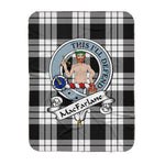 Scotstee Shop Tartan Plaid Blanket MacFarlane Black & White Clan Badge Scottish Tartan Plaid Sherpa Blanket, Tartan Blanket, Plaid Blanket, Scottish Blanket, Gift Christmas Blanket, Christmas Blanket, Mother Day Gift, Father Day Gift