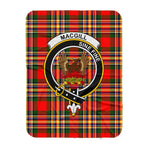 Scotstee Shop Tartan Plaid Blanket MacGill Clan Crest Badge Scottish Tartan Plaid Sherpa Blanket