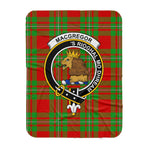 Scotstee Shop Tartan Plaid Blanket MacGregor Modern Clan Crest Badge Scottish Tartan Plaid Sherpa Blanket