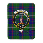 Scotstee Shop Tartan Plaid Blanket MacIntyre Hunting Modern Clan Crest Badge Scottish Tartan Plaid Sherpa Blanket