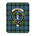 Scotstee Shop Tartan Plaid Blanket MacKay Ancient Clan Crest Badge Scottish Tartan Plaid Sherpa Blanket