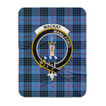 Scotstee Shop Tartan Plaid Blanket MacKay Clan Crest Badge Scottish Tartan Plaid Sherpa Blanket