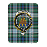 Scotstee Shop Tartan Plaid Blanket MacKenzie Dress Ancient Clan Crest Badge Scottish Tartan Plaid Sherpa Blanket