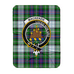 Scotstee Shop Tartan Plaid Blanket MacKenzie Dress Modern Clan Crest Badge Scottish Tartan Plaid Sherpa Blanket