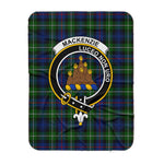 Scotstee Shop Tartan Plaid Blanket MacKenzie Modern Clan Crest Badge Scottish Tartan Plaid Sherpa Blanket