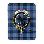Scotstee Shop Tartan Plaid Blanket MacKie Ancient Clan Crest Badge Scottish Tartan Plaid Sherpa Blanket