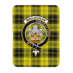Scotstee Shop Tartan Plaid Blanket MacLachlan Clan Crest Badge Scottish Tartan Plaid Sherpa Blanket