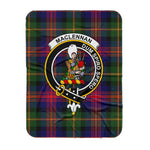 Scotstee Shop Tartan Plaid Blanket MacLennan Clan Crest Badge Scottish Tartan Plaid Sherpa Blanket