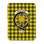 Scotstee Shop Tartan Plaid Blanket MacLeod Of Lewis Modern Clan Crest Badge Scottish Tartan Plaid Sherpa Blanket