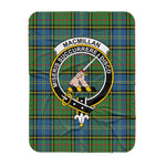 Scotstee Shop Tartan Plaid Blanket MacMillan Hunting Ancient Clan Crest Badge Scottish Tartan Plaid Sherpa Blanket