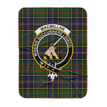 Scotstee Shop Tartan Plaid Blanket MacMillan Hunting Modern Clan Crest Badge Scottish Tartan Plaid Sherpa Blanket