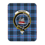 Scotstee Shop Tartan Plaid Blanket MacNeill Of Barra Clan Crest Badge Scottish Tartan Plaid Sherpa Blanket