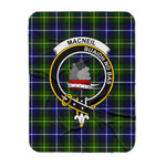 Scotstee Shop Tartan Plaid Blanket MacNeill Of Barra Modern Clan Crest Badge Scottish Tartan Plaid Sherpa Blanket