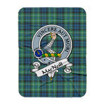 Scotstee Shop Tartan Plaid Blanket MacNeill Of Colonsay Clan Badge Scottish Tartan Plaid Sherpa Blanket, Tartan Blanket, Plaid Blanket, Scottish Blanket, Gift Christmas Blanket, Christmas Blanket, Mother Day Gift, Father Day Gift