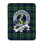 Scotstee Shop Tartan Plaid Blanket MacNeill Of Colonsay Hunting Clan Badge Scottish Tartan Plaid Sherpa Blanket, Tartan Blanket, Plaid Blanket, Scottish Blanket, Gift Christmas Blanket, Christmas Blanket, Mother Day Gift, Father Day Gift