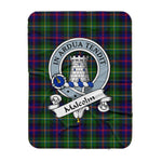 Scotstee Shop Tartan Plaid Blanket Malcolm Modern Clan Badge Scottish Tartan Plaid Sherpa Blanket, Tartan Blanket, Plaid Blanket, Scottish Blanket, Gift Christmas Blanket, Christmas Blanket, Mother Day Gift, Father Day Gift