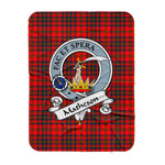 Scotstee Shop Tartan Plaid Blanket Matheson Red Clan Badge Scottish Tartan Plaid Sherpa Blanket, Tartan Blanket, Plaid Blanket, Scottish Blanket, Gift Christmas Blanket, Christmas Blanket, Mother Day Gift, Father Day Gift