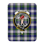Scotstee Shop Tartan Plaid Blanket Meldrum Gordon Dress Clan Crest Badge Scottish Tartan Plaid Sherpa Blanket