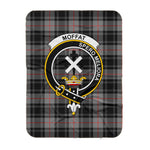 Scotstee Shop Tartan Plaid Blanket Moffat Clan Crest Badge Scottish Tartan Plaid Sherpa Blanket