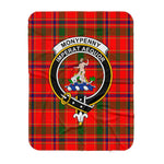 Scotstee Shop Tartan Plaid Blanket Monypenny Clan Crest Badge Scottish Tartan Plaid Sherpa Blanket
