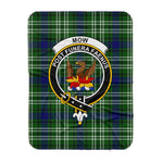 Scotstee Shop Tartan Plaid Blanket Mow Clan Crest Badge Scottish Tartan Plaid Sherpa Blanket