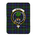 Scotstee Shop Tartan Plaid Blanket Mowat Clan Crest Badge Scottish Tartan Plaid Sherpa Blanket