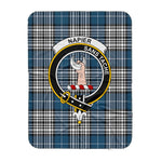 Scotstee Shop Tartan Plaid Blanket Napier Modern Clan Crest Badge Scottish Tartan Plaid Sherpa Blanket