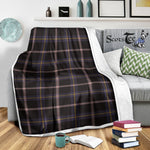 Scotstee Shop Tartan Plaid Blanket Navy Dress Blue Scottish Tartan Plaid Sherpa Blanket