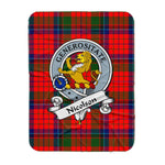 Scotstee Shop Tartan Plaid Blanket Nicolson Modern Clan Badge Scottish Tartan Plaid Sherpa Blanket, Tartan Blanket, Plaid Blanket, Scottish Blanket, Gift Christmas Blanket, Christmas Blanket, Mother Day Gift, Father Day Gift