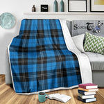Scotstee Shop Tartan Plaid Blanket Ramsay Blue Ancient Scottish Tartan Plaid Sherpa Blanket