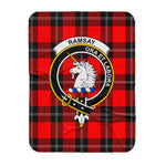 Scotstee Shop Tartan Plaid Blanket Ramsay Modern Clan Crest Badge Scottish Tartan Plaid Sherpa Blanket
