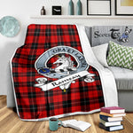 Scotstee Shop Tartan Plaid Blanket Ramsay Red Clan Badge Scottish Tartan Plaid Sherpa Blanket, Tartan Blanket, Plaid Blanket, Scottish Blanket, Gift Christmas Blanket, Christmas Blanket, Mother Day Gift, Father Day Gift
