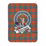 Scotstee Shop Tartan Plaid Blanket Robertson Ancient Clan Badge Scottish Tartan Plaid Sherpa Blanket, Tartan Blanket, Plaid Blanket, Scottish Blanket, Gift Christmas Blanket, Christmas Blanket, Mother Day Gift, Father Day Gift