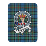 Scotstee Shop Tartan Plaid Blanket Robertson Hunting Ancient Clan Badge Scottish Tartan Plaid Sherpa Blanket, Tartan Blanket, Plaid Blanket, Scottish Blanket, Gift Christmas Blanket, Christmas Blanket, Mother Day Gift, Father Day Gift