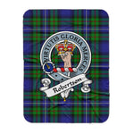 Scotstee Shop Tartan Plaid Blanket Robertson Hunting Modern Clan Badge Scottish Tartan Plaid Sherpa Blanket, Tartan Blanket, Plaid Blanket, Scottish Blanket, Gift Christmas Blanket, Christmas Blanket, Mother Day Gift, Father Day Gift