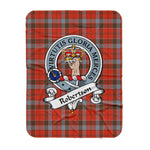 Scotstee Shop Tartan Plaid Blanket Robertson Weathered Clan Badge Scottish Tartan Plaid Sherpa Blanket, Tartan Blanket, Plaid Blanket, Scottish Blanket, Gift Christmas Blanket, Christmas Blanket, Mother Day Gift, Father Day Gift