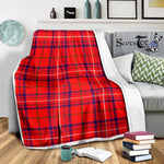 Scotstee Shop Tartan Plaid Blanket Rose Scottish Tartan Plaid Sherpa Blanket